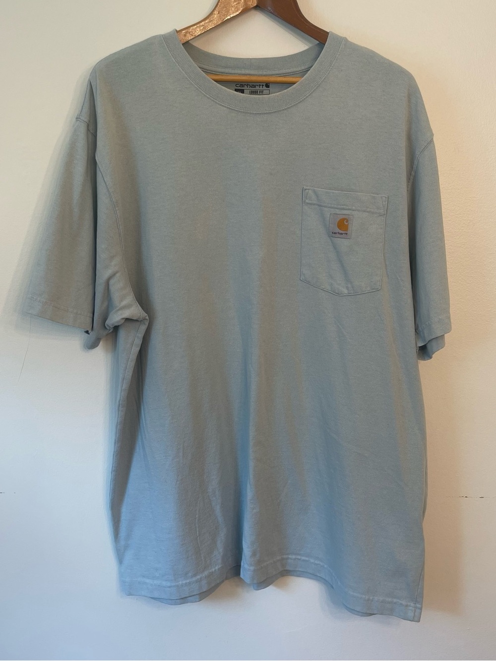 Carhartt Baby Blue Loose Fit Pocket Tee XL
